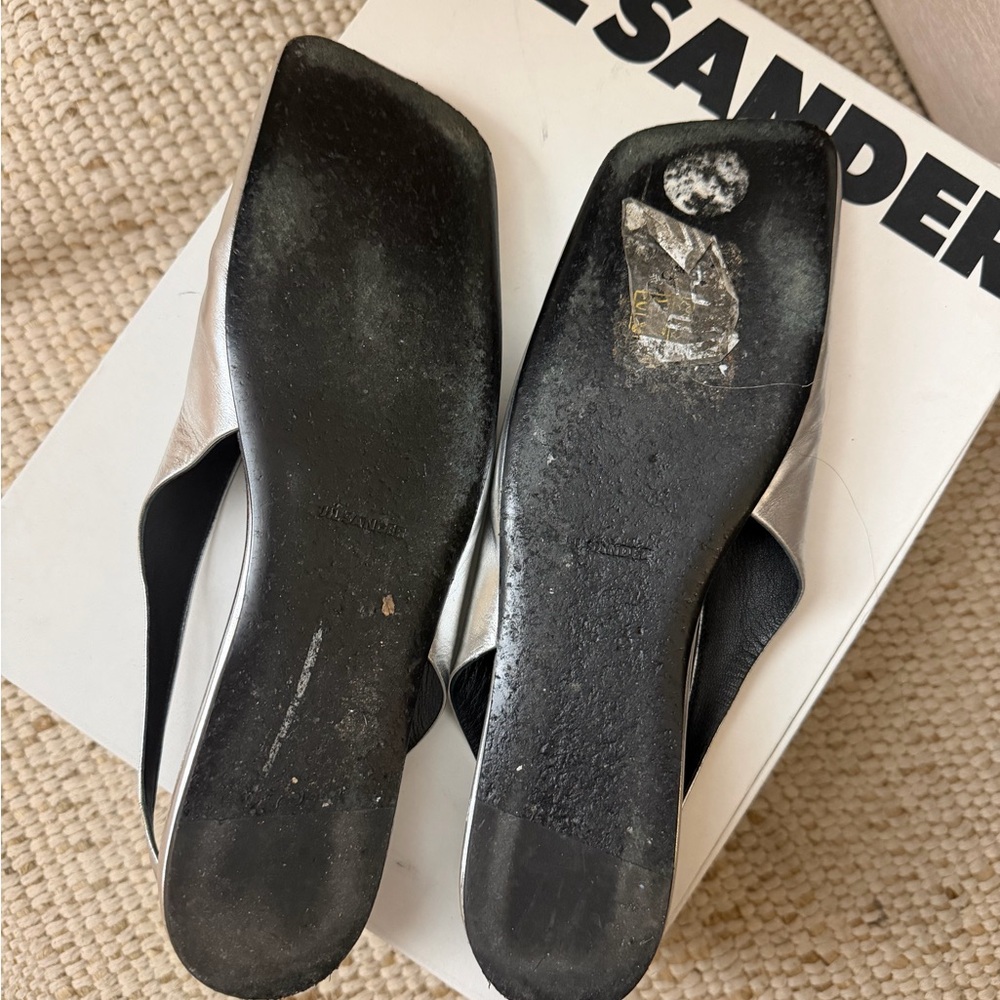 Jil Sander asymmetrical toe ballet slingback flats - - Picture 3 of 3